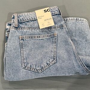 SO Light Blue Mid Rise Flare Jeans